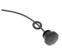 RMS Tapa de depósito con medidor de llenado para Piaggio Ciao y Grillo Mofas, Color Negro, plástico, atornillado