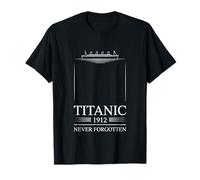 RMS Titanic 1912 Atlantic Night Ilustración Camiseta