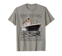 RMS Titanic 1912 Historic Voyage Ilustración Camiseta