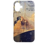 RMS Titanic 1912 Póster de Publicidad histórica Vintage Carcasa para iPhone 16 Plus