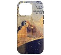 RMS Titanic 1912 Póster de Publicidad histórica Vintage Carcasa para iPhone 16 Pro