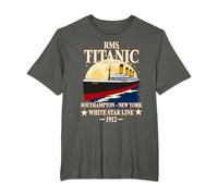 RMS TITANIC White Star Line Crucero 1912 Niños Niñas Niños Camiseta