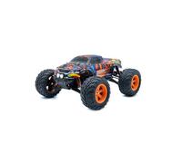 RMT MODELS Coche teledirigido Dominator, Monster Truck 1:12, velocidad de 36 km/h, accionamiento 2WD, control de 2,4 GHz, batería de ion de litio de 7,4 V y 1500 mAh, IPX4 salpicaduras, luz frontal