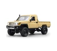 RMT MODELS Toyota Land Cruiser - Coche teledirigido 1:12 | 4WD Crawler Pickup | Control 2.4 GHz 100 m | Luz LED | Li-Ion 7.4 V 500 mAh 30 min | RTR Juego completo Offroad (beige)