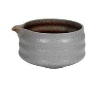 RMWHGDUL Bol de Cerámica, Bol para Mezclas, Taza de Té Verde Hecha a Mano, Bol para Matcha, para Té, Blanco, Individual