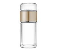 RMWHGDUL Botella Infusora de Té para Té a Granel, Dorado Champagne