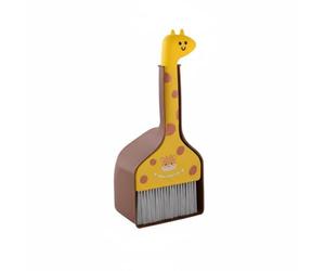 RMWHGDUL Escoba Infantil Cepillo Pequeño Recogedor de Mano Set de Limpieza Interactivo Fomenta Responsabilidad Adecuado para Niños Uso en Hogar Jardín de Infancia , Amarillo+Marrón