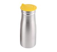 RMWHGDUL Jarra de Acero Inoxidable de 1,0 L para Té Y Zumo, 8,5 X 23 Cm, Gran Capacidad para Cerveza, Café Y Leche, Resistente, con Tapa, Amarillo, Individual