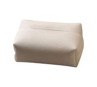 RMWHGDUL Organizador de Pañuelos Rectangular, Decoración del Hogar, Soporte para Pañuelos Faciales, Soporte para Pañuelos de Papel de Piel Sintética, Blanco, Individual