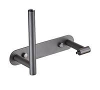 RMWHGDUL Portarrollos de Papel Higiénico Montaje en Pared Soporte para Rollo de Papel Acero Inoxidable Diseño Moderno Compacto Adecuado para Baño Cocina Oficin, Gris
