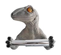 RMWHGDUL Soporte para Rollo de Papel Higiénico con Diseño de Dinosaurio 3D para Baño Y Ducha, gris