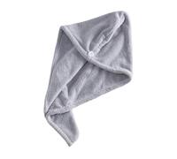 RMWHGDUL Toalla para Secado de Cabello de Damas Envoltorio Cabeza Gorro Seco Baño Suave Terciopelo Coral Absorción Eficiente Ligera Portátil Adecuada para SPA, Gris Claro