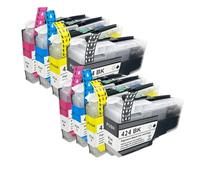 RMXGZQ Cartucho de Tinta Compatible Compatible with Impresora Compatible con DCP-J1200DW Modelos 424 424BK 424C 424M 424Y(2SET)