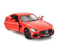RMZ City 1/36 Escala Benz AMG GTR Modelo de coche, Aleación de Zinc Die Casting Retraer Vehículos Juguetes para Niños para Niño Niña Regalo (Rojo)