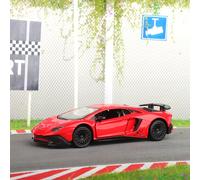 RMZ CITY de coche de aleación Lamborghini SV a 1:36 con acción de retroceso - Puertas que se abren, réplica realista de coche de juguete para regalo de - Vehículo coleccionable para exhibición y juego