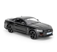RMZ City Ford Mustang Auto Model, 1/36 Escala Fundición de Aleación de Zinc Juguete Coche para Niños, Tire hacia atrás Vehículos para Niños Niños Niños Niñas Regalo (Negro)