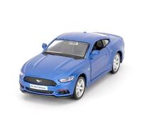 RMZ City Ford Mustang Auto Model, 1/36 Escala Fundición de Aleación de Zinc Juguete Coche para Niños, Tirar hacia atrás Vehículos para Niños Niños Niños Niñas Regalo (Azul)