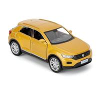 RMZ City Volkswagen T-ROC SUV Modelo de coche, 1/36 Escala Fundición de Aleación de Zinc Juguete Coche para Niños, Tire hacia atrás Vehículos para Niños Niños Niños Niñas Regalo (Dorado)