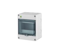 ELEKTRO-PLAST Hermetica - Caja de distribución (1 fila de 6 módulos automáticos IP65, protección contra el agua, exterior, color gris cl)