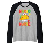 RN Mexican Funny Cinco de Mayo Nacho Average Nurse Camiseta Manga Raglan