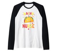 RN Mexican Funny Cinco de Mayo Nacho Average Nurse Camiseta Manga Raglan