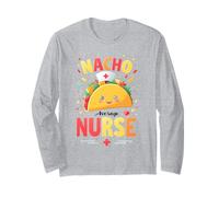 RN Mexican Funny Cinco de Mayo Nacho Average Nurse Manga Larga