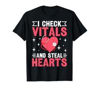 RN Nurse Life Check Vitals and Steal Hearts Camiseta