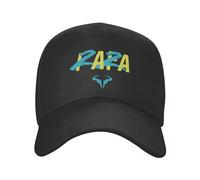 RN Rafa Gorras de béisbol con Logo de Jugador de Tenis Hombres Mujeres Casual Sombrero de Sol Rafael Nadal Sombrero Ajustable de Carreras de poliéster Gorra de Verano