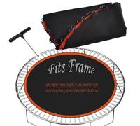 Rngwxoe Lona de Salto de Reemplazo para Cama Elástica Encaja 183/244/305/366/396/427/457 cm Marco, Resistente al Agua, 8 Filas de Costura, con Gancho de Resorte,Fits 6ft/183cm Frame 36 Rings