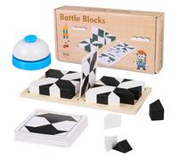 RNHDLY Juego de rompecabezas cerebral, rompecabezas de bloques de madera ocultos con 40 desafíos y campana, juego de rompecabezas IQ, rompecabezas de cerebro de madera