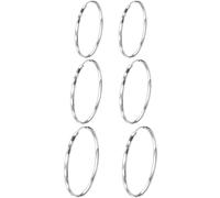 Rnivida Pendientes de aro de plata de ley para mujer, hipoalergénicos, ligeros, Medio, Metal, Sin piedra preciosa