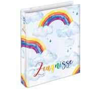 RNK 46775 Rainbow - Carpeta para documentos DIN A4 con 4 anillas mecánicas, 1 unidad