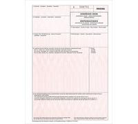 RNKVERLAG 2269L - Certificado de origen - formulario rojo, 2 hojas sueltas, DIN A4, 50 unidades
