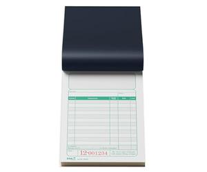 RNKVERLAG 2952F - Talonario de caja, grapado en la parte superior, 2 x 50 hojas, numeradas, 96 x 167 mm, 10 unidades