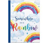 RNKVERLAG 46807 - Cuaderno "Over the Rainbow" en blanco DIN A4, con 96 hojas 70 g/m², 1 unidad