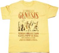 RNMSXAZNR T Shirt - Trick of The Tail Tour T Shirt 100% Peter Gabriel Banana Yellow