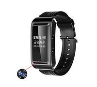 RNNTK Pulsera Inteligente HD Grabadora 1080P Cámara Espía Oculta Portátil,Prevención Evidencia De Un Crimen Grabación Reloj Deportivo,Cámara Espía Reuniones De Negocios,Evidencia Smartwa-Negro 64 GB…