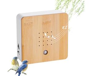 RNPKZ Caja de música con detector de movimiento, sonido de pájaro, con detector de movimiento, funciona con pilas