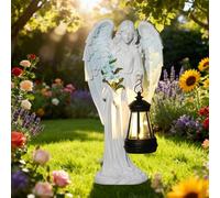 RNPKZ Estatuas de Ángel Solar para Jardín, Estatuas Ángel Solar de Jardín, Decoración de Jardín, Resistente a la Intemperie, Figuras Solares de Jardín de Ángel para Césped, Patio, Puerta, Casa, Patio