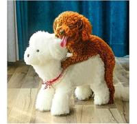 RNQZ Juguete Sexual de apareamiento para Perros, compañero de simulación, Mascota de Peluche, caniche, compañero de celo, ventilación, Fuego, compañero Sexual, Suministros para Mascotas,15CM
