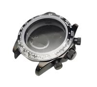 RNSZKIPJ Accesorios de montaje Sapphire Watch Case Fit para VK63 Caso Tres Ojos Acero Inoxidable Anillo Cerámica Panda Case, Círculo de cerámica negra: 40 mm, talla única