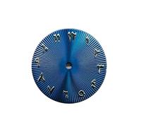 RNSZKIPJ Accesorios para reloj, esfera de 28,5 mm, diseño de clavo romano, modificación de superficie de grano vertical, ajuste japonés para movimiento automático NH35NH36, azul, talla única
