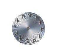 RNSZKIPJ Accesorios para reloj, esfera de 28,5 mm, diseño de clavo romano, modificación de superficie de grano vertical, ajuste japonés para movimiento automático NH35NH36, Azul claro, talla única