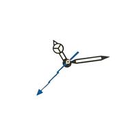 RNSZKIPJ Aguja de reloj blanca de tres pines con borde negro y luminosa, adecuada para movimiento NH35/36/4R/7S, Pide White Lightning Blue Seconds, 12mm