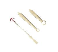 RNSZKIPJ Puntero de moda tipo ancla de segundos, oro, rosa, plata, manecillas no luminosas, adecuado para movimiento NH35/364R/7S (segundos de anclaje de aguja dorada)