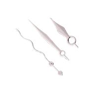 RNSZKIPJ Puntero de onda rizada, dorado, rosa, plateado, no luminoso, adecuado para movimiento japonés NH35/364R/7S, Aguja de color rosa para rizar segundos, 812.5.13