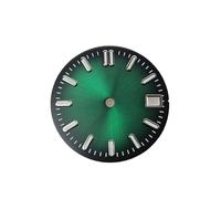 RNSZKIPJ Reloj de pulsera de 28,5 mm con diseño de sol, color verde, luminoso, apto para movimiento NH35/NH36, Sol Black Green, talla única