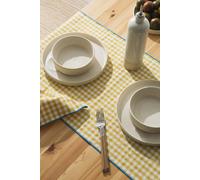 RNT by Really Nice Things Set de mesa mantel y servilletas 8 piezas algodón amarillo y azúl
