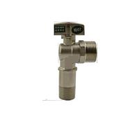 RNUMLIGH 1/2" Turn 3/4" Male Ball Angle Valve Elbow 90 Degree Hole Size 9.5mm Water Gas Oil Height 93mm Red Point