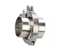 RNUMLIGH 1 Set 89mm X OD 106mm Flange Pipe Weld Ferrule + Tri Clamp + PTFE or Silicone Gasket 304 Stainless Steel